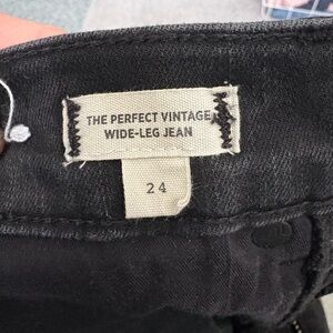 Madewell Black Perfect Vintage Wide-Leg Jeans